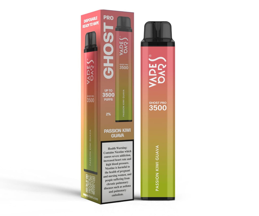 How Long Does GHOST PRO PASSION KIWI GUAVA 2% NICOTINE 3500 PUFF Last on One Charge?