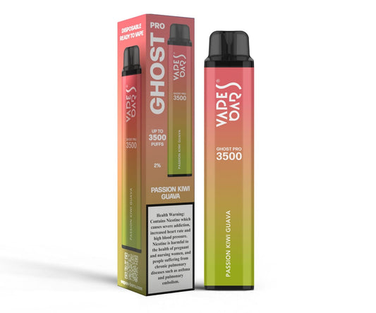 How Long Does GHOST PRO PASSION KIWI GUAVA 2% NICOTINE 3500 PUFF Last on One Charge?