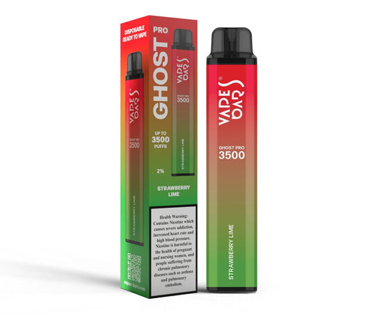 How Strong Is the Nicotine Hit in GHOST PRO STRAWBERRY LIME 2% NICOTINE 3500 PUFF Disposable Rechargeable Vape?