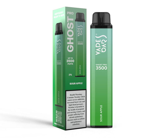What Do You Get for the Price with Ghost Pro Sour Apple 2% Nicotine 3500 Puff in Dubai, UAE?