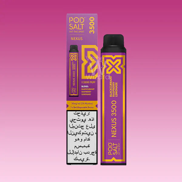 POD SALT NEXUS 3500 PUFFS BLACKCURRANT RASPBERRY LEMONADE