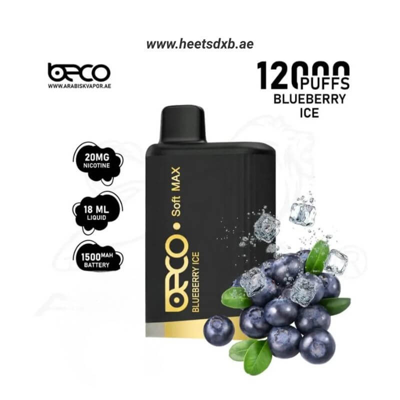 Beco Soft Max 12000 Puffs 20MG Nicotine  Blueberry Ice