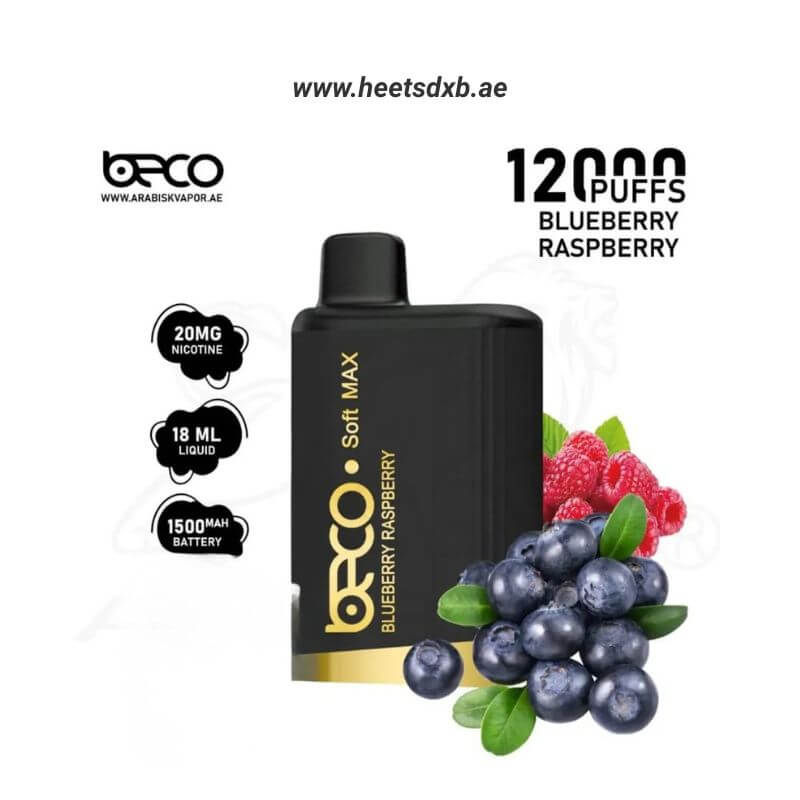 Beco Soft Max 12000 Puffs 20MG Nicotine Blueberry Raspberry