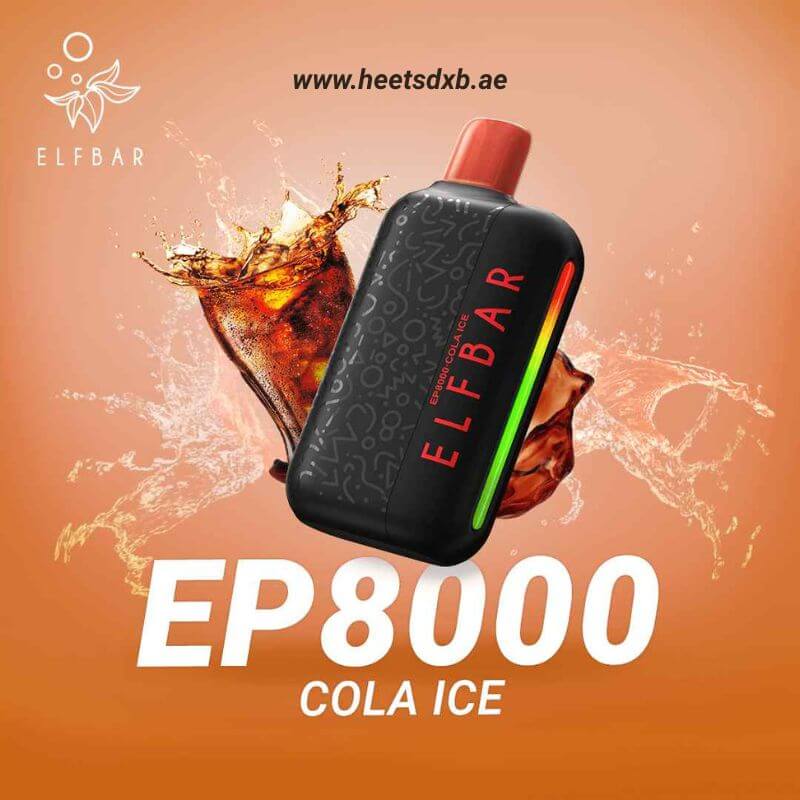 ELF BAR EP8000 Puffs 20MG & 50MG Nicotine Cola Ice