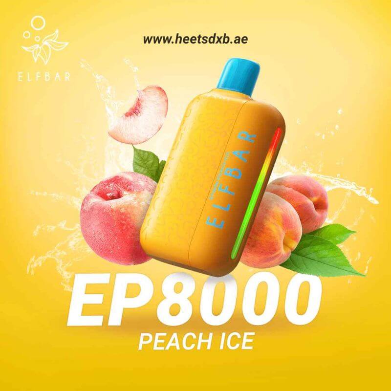 ELF BAR EP8000 Puffs 20MG & 50MG Nicotine Peach Ice