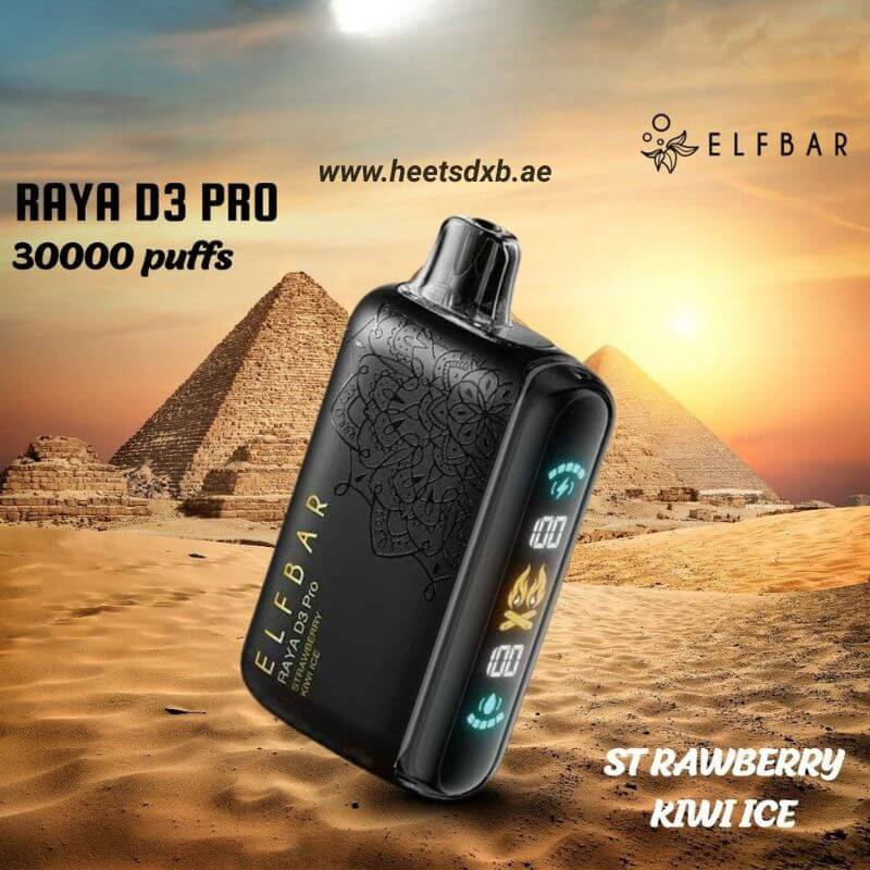 Elf Bar 30000 Puffs Raya D3 Pro Disposable Vape Strawberry kiwi ice