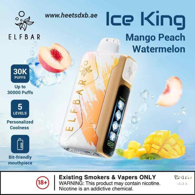 Elf bar Ice King Ice 30000 Puffs Mango Peach Watermelon