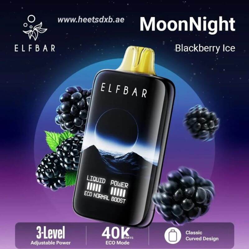 Elf bar moon night 40000 puffs 50mg nicotine Blackberry Ice