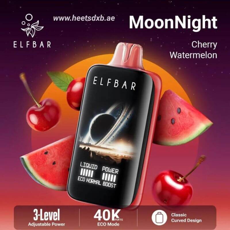 Elf bar moon night 40000 puffs 50mg nicotine Cherry Watermelon