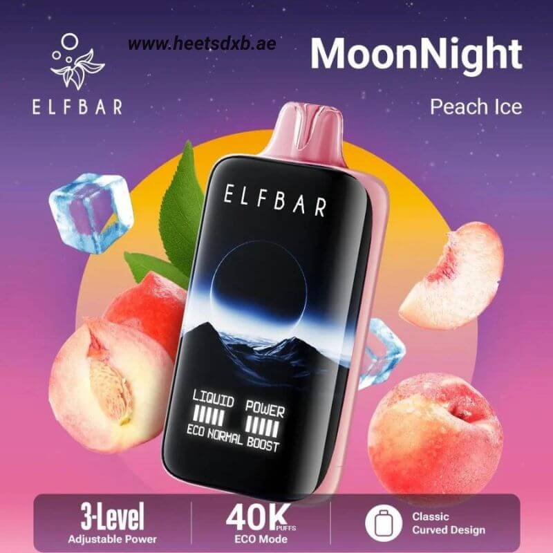 Elf bar moon night 40000 puffs 50mg nicotine Peach Ice