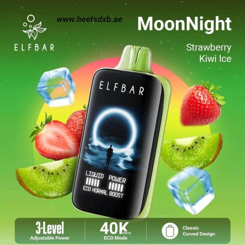 Elf bar moon night 40000 puffs 50mg nicotine Strawberry Kiwi Ice