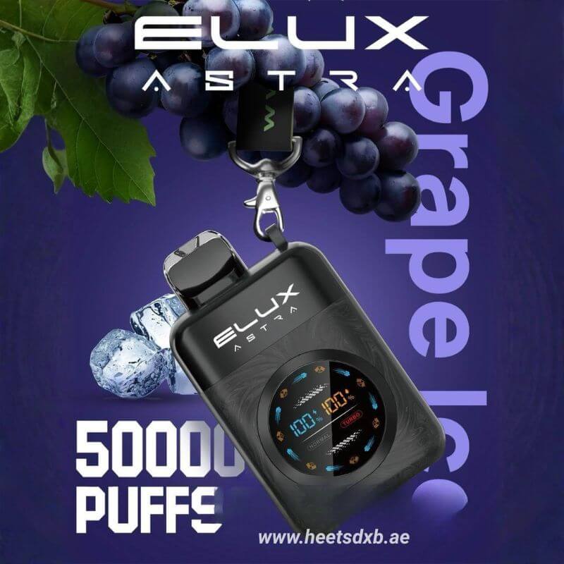 Elux Astra 50000 Puffs Disposable Vape 50MG Grape Ice