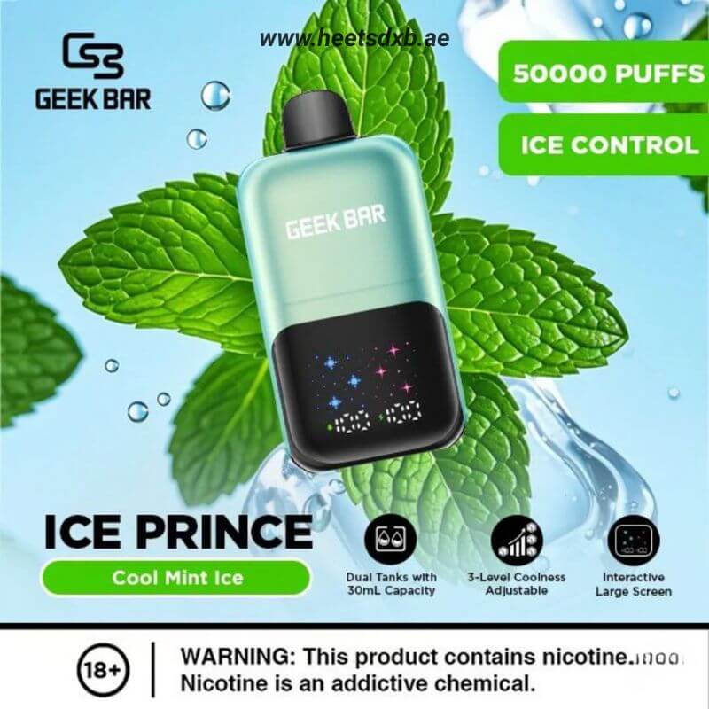 Geek Bar Ice Prince 50000 Puffs Disposable Vape Cool Mint Ice