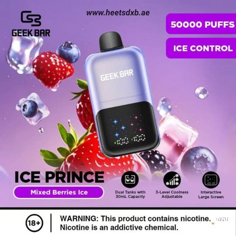 Geek Bar Ice Prince 50000 Puffs Disposable Vape Mixed Berries Ice