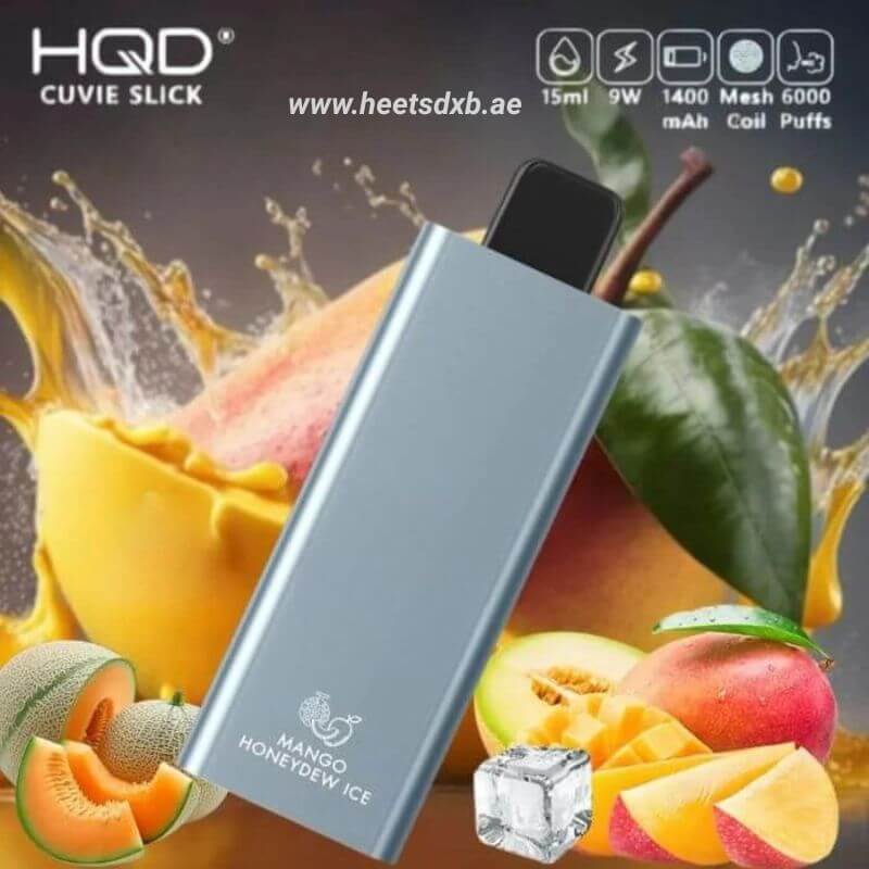 HQD CUVIE Slick 6000 Puffs 20MG Disposable Vape Mango Honeydew Ice