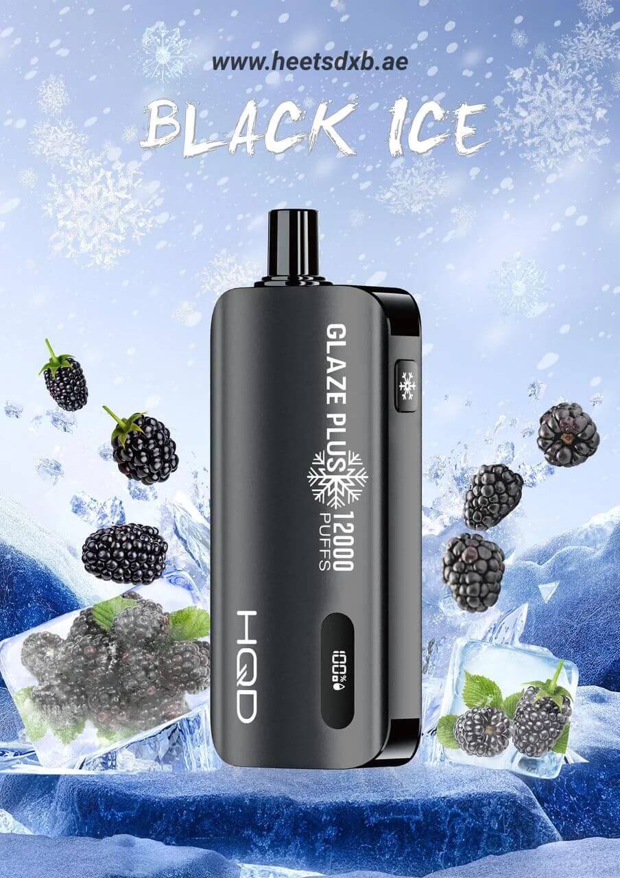 HQD Glaze Plus 12000 Puffs 50MG Nicotine Black Ice