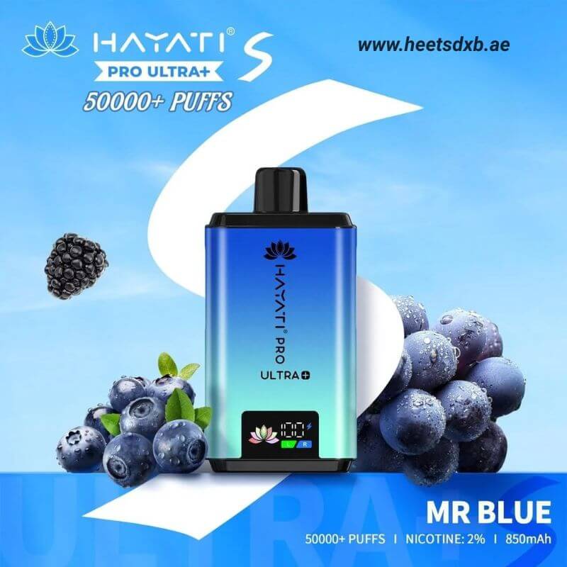 Hayati pro ultra+ S 50000 puffs 20MG nicotine Mr Blue