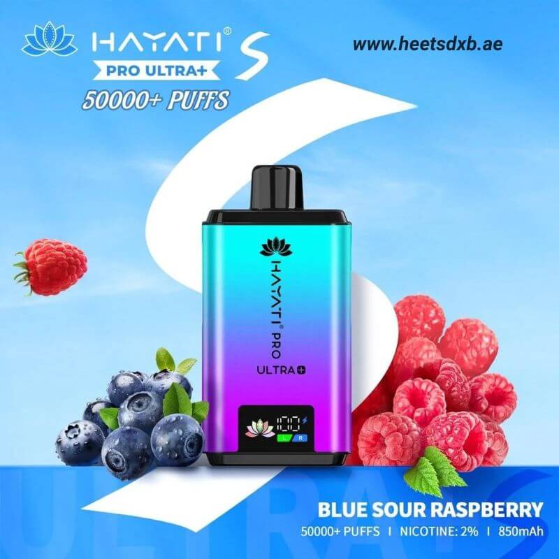 Hayati pro ultra+ S 50000 puffs 20MG nicotine Blue Sour Raspberry