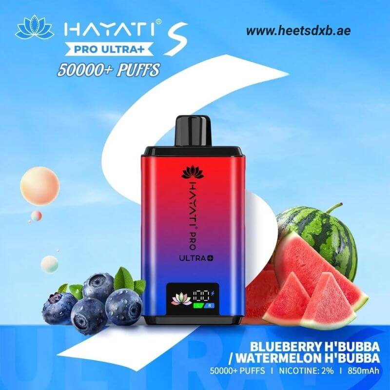 Hayati pro ultra+ S 50000 puffs 20MG nicotine Blueberry Hubba Bubba / Watermelon Hubba Bubba