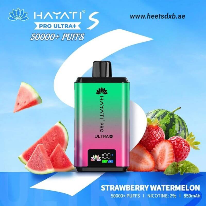 Hayati pro ultra+ S 50000 puffs 20MG nicotine Strawberry Watermelon