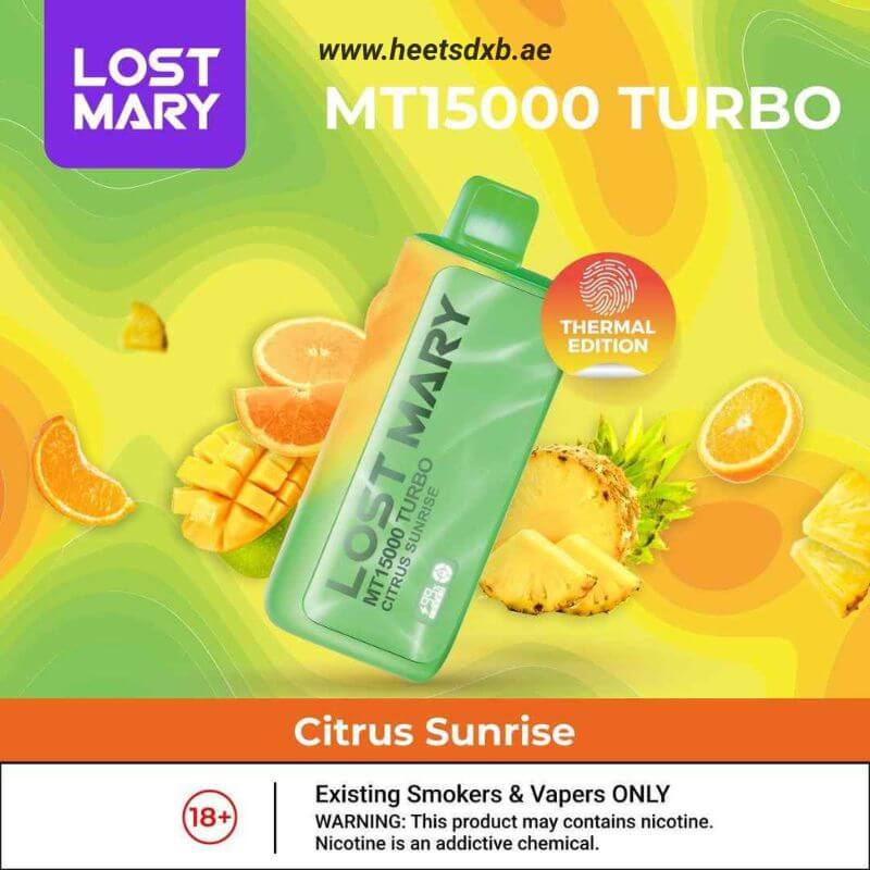 LOST MARY MT15000 TURBO 5% Disposable Vape Citrus Sunrise