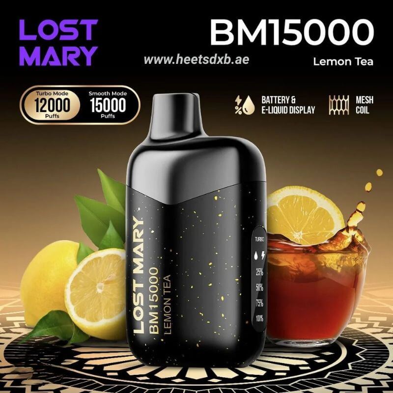 Lost Mary BM15000 Puffs 50mg Nicotine Lemon Tea