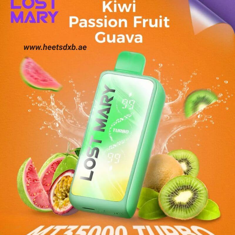 Lost Mary Turbo MT35000 Puffs 50mg Nicotine kiwi Passion Fruit Guava