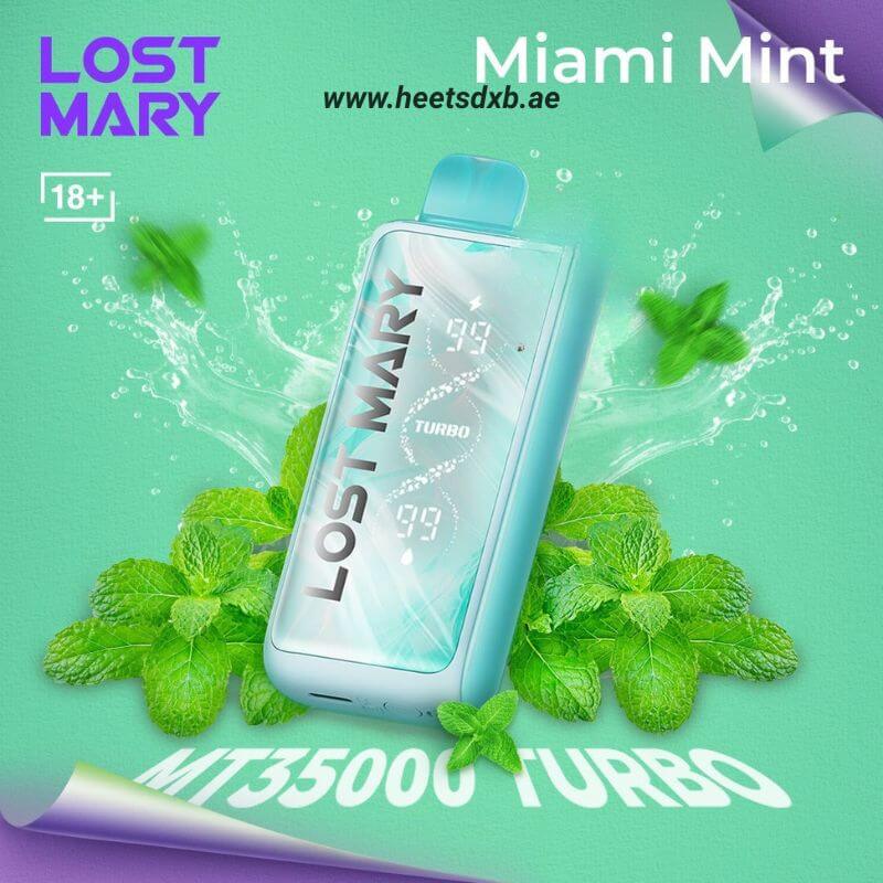 Lost Mary Turbo MT35000 Puffs 50mg Nicotine Miami Mint
