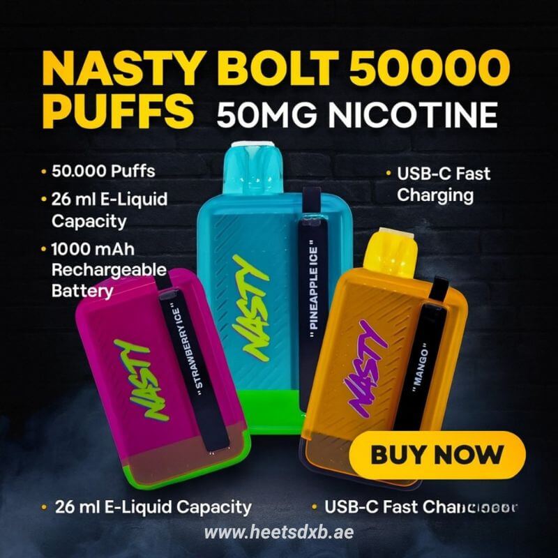 Nasty Bolt 50000 Puffs 50MG Nicotine Disposable Vape