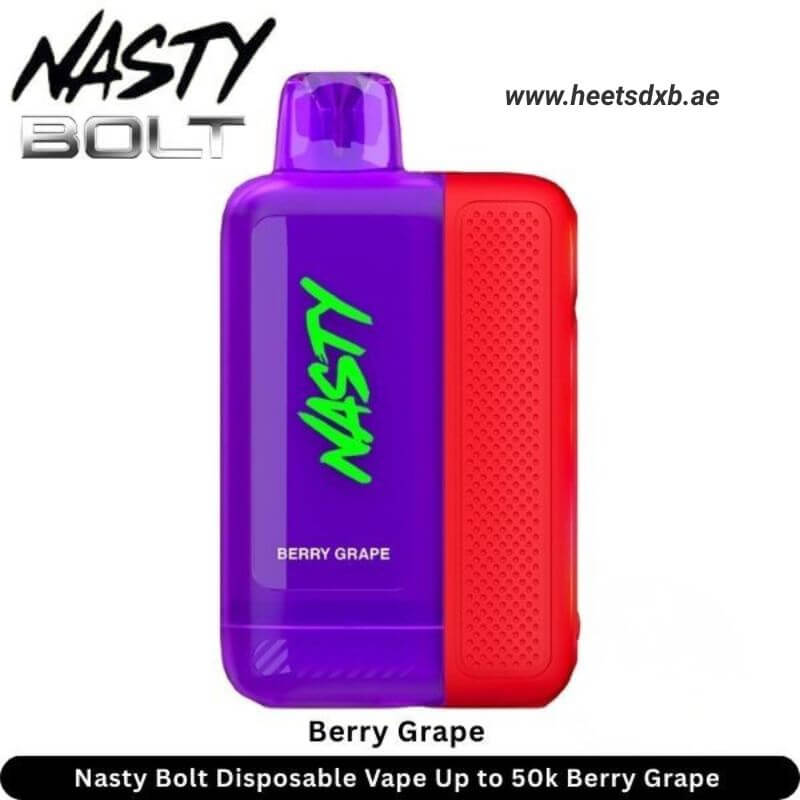 Nasty Bolt 50000 Puffs 50MG Nicotine Disposable Vape Berry Grape