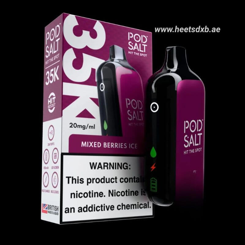 Pod Salt 35K 20MG Nicotine Disposable Vape Mixed Berries Ice