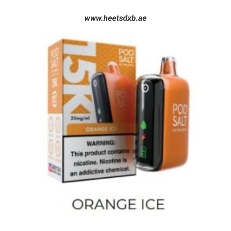 Podsalt 15000 Puffs 2% (20mg) Nicotine Disposable Orange Ice