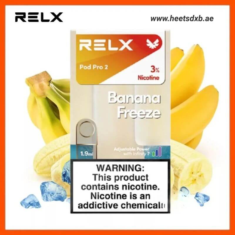 RELX Pod Pro 2 Pods 1.9ml Banana Freeze- 3%