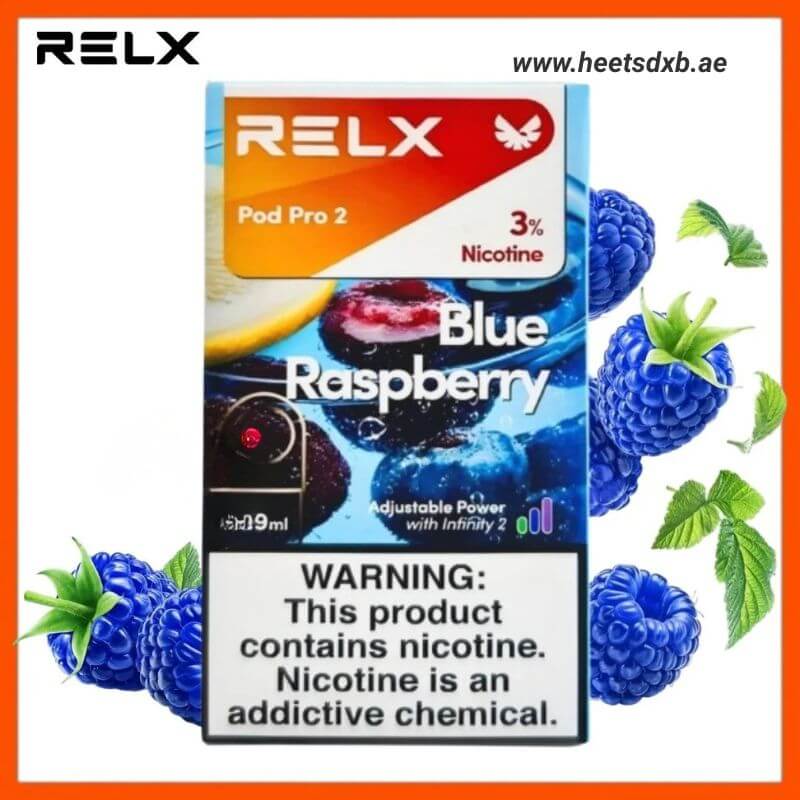RELX Pod Pro 2 Pods 1.9ml Blue Raspberry- 3%