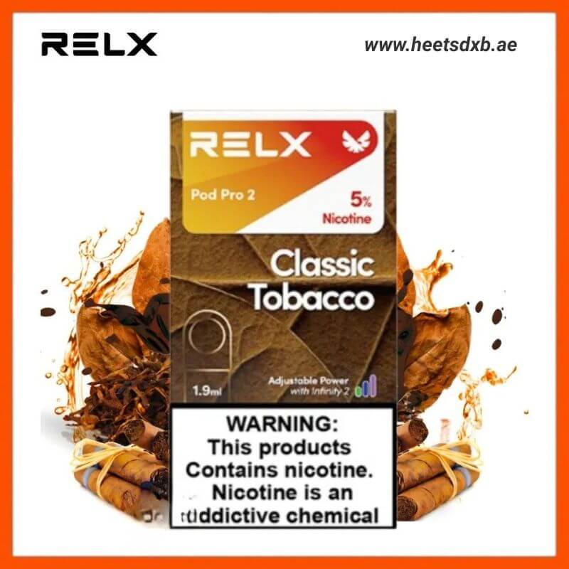 RELX Pod Pro 2 Pods 1.9ml Classic Tobacco- 5%