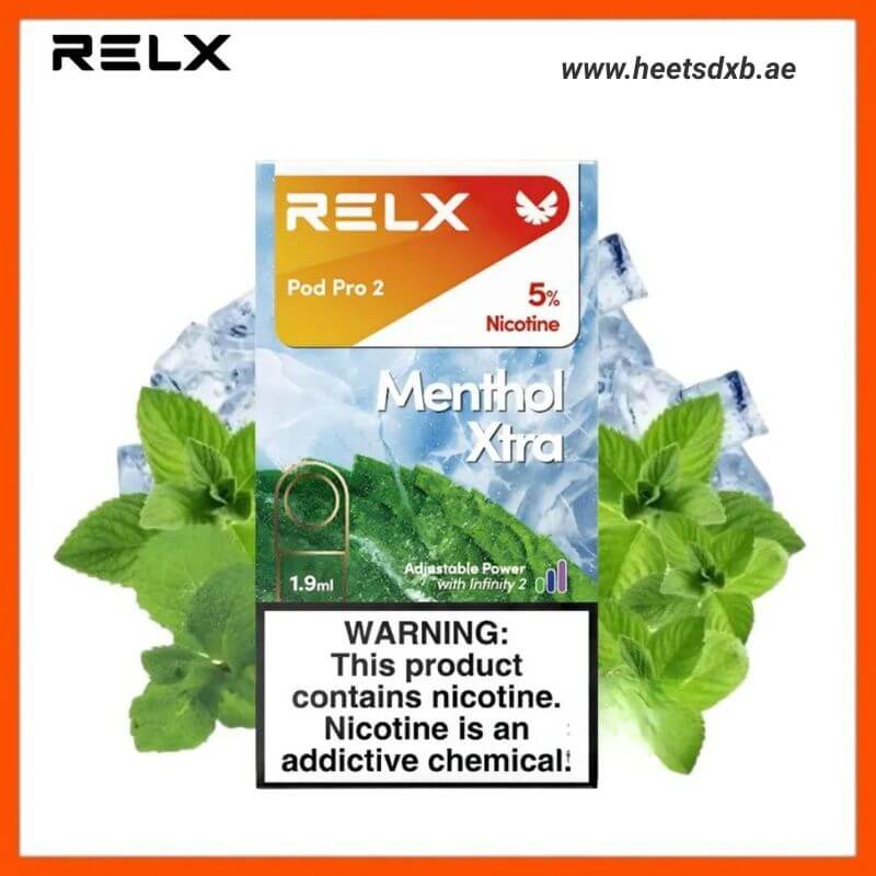 RELX Pod Pro 2 Pods 1.9ml Menthol Xtra- 5%