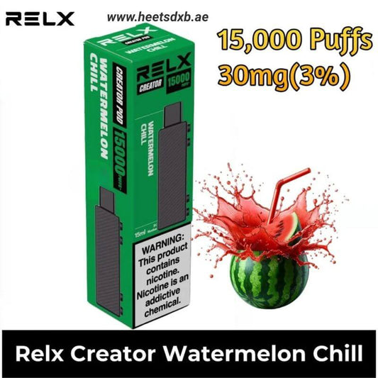 Relx Creator Extra Pods 1pcs Pack Watermelon Chill 15000 Puffs