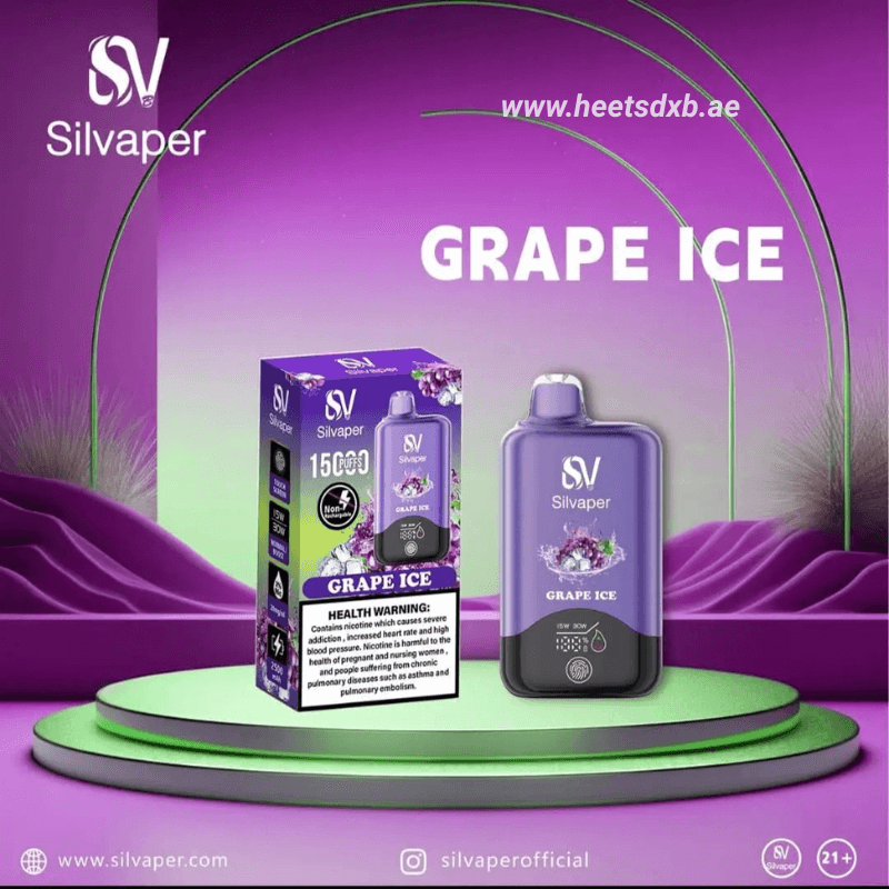 Silvaper 15000 Puffs 20mg nicotine Disposable Vape Grape Ice