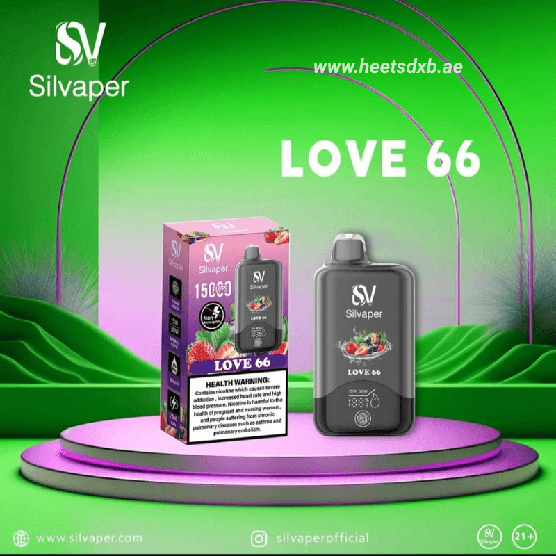 Silvaper 15000 Puffs 20mg nicotine Disposable Vape Love 66