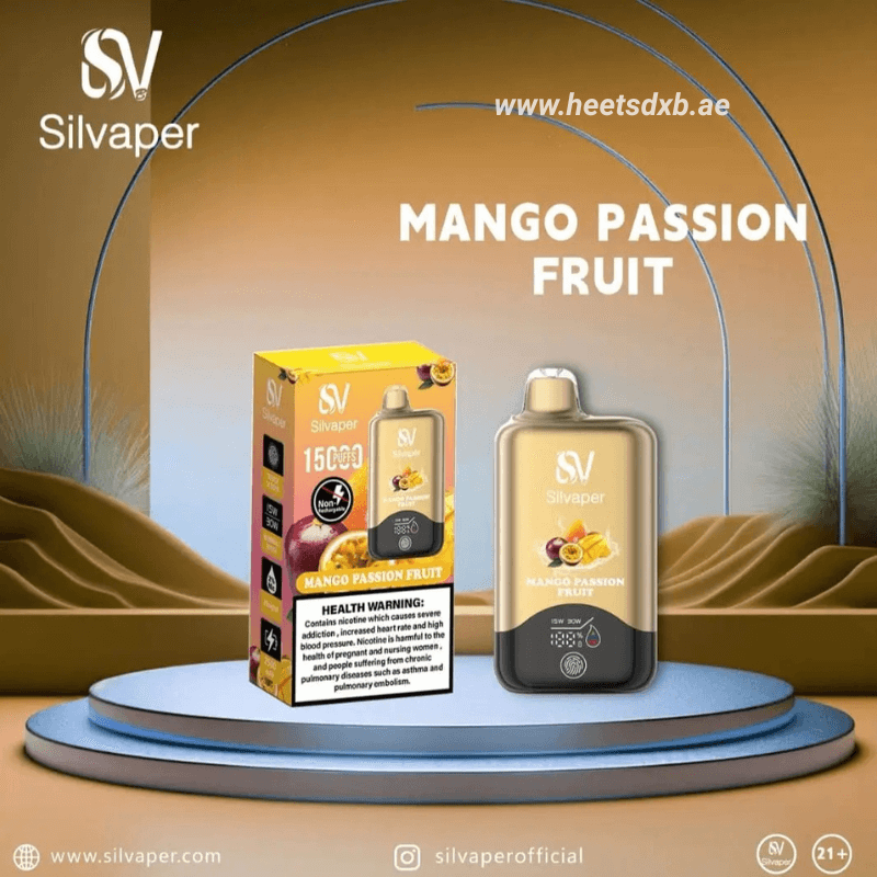 Silvaper 15000 Puffs 20mg nicotine Disposable Vape Mango Passion Fruit