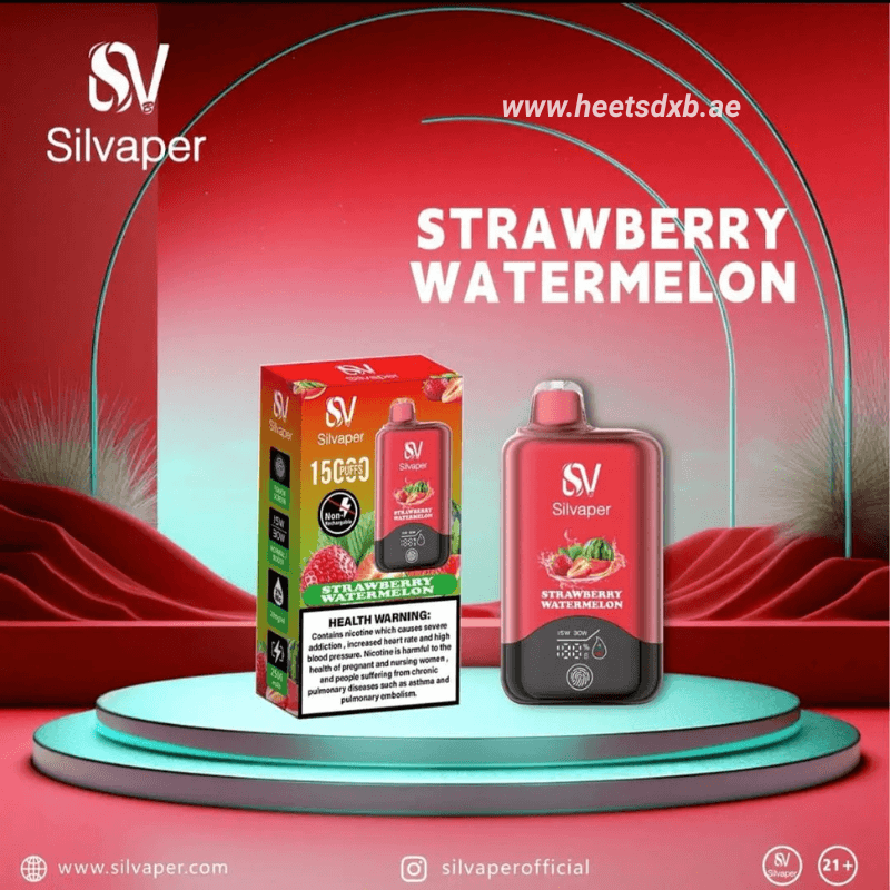 Silvaper 15000 Puffs 20mg nicotine Disposable Vape Strawberry Watermelon