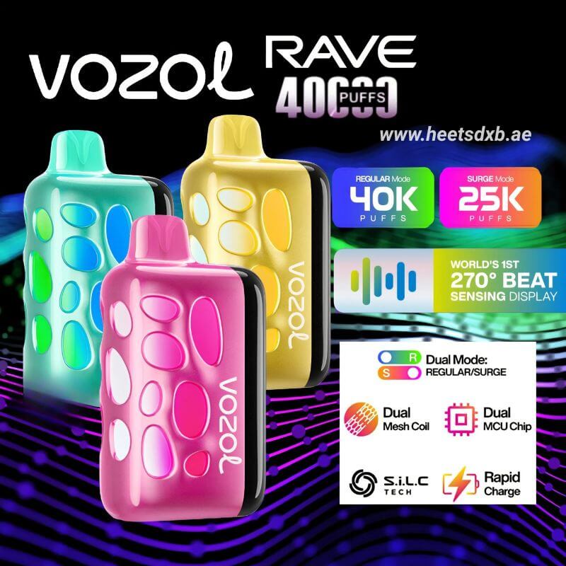 VOZOL RAVE 40000 Puffs Disposable Vape In Dubai