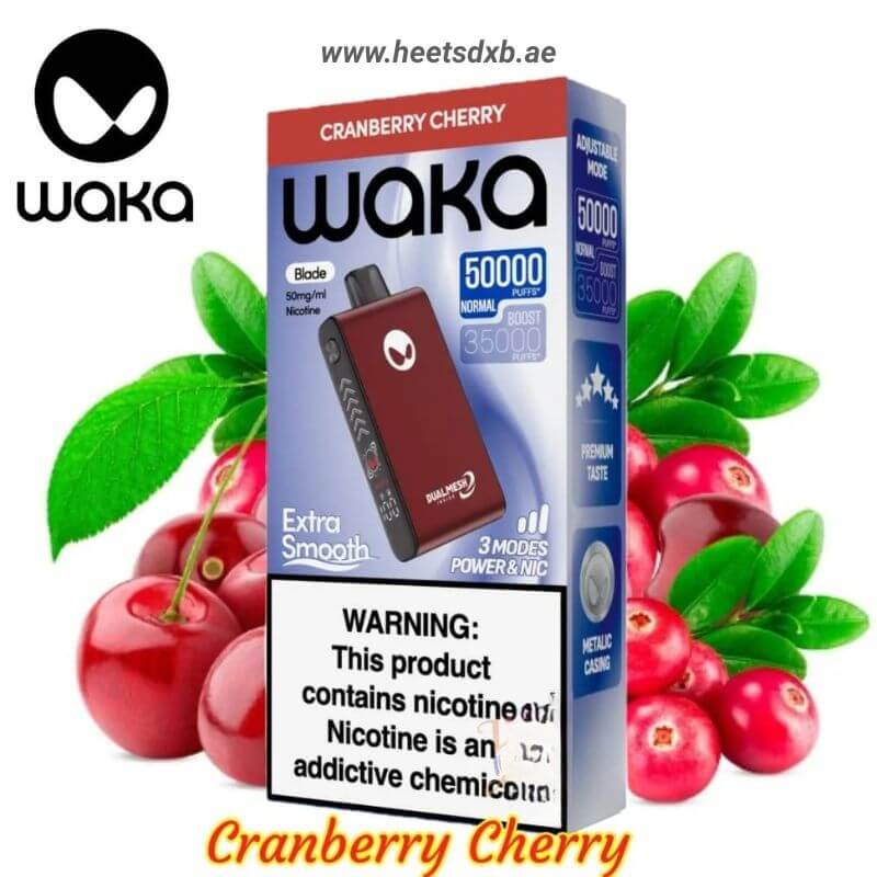 Waka Blade 50000 Puffs Disposable Vape Cranberry Cherry