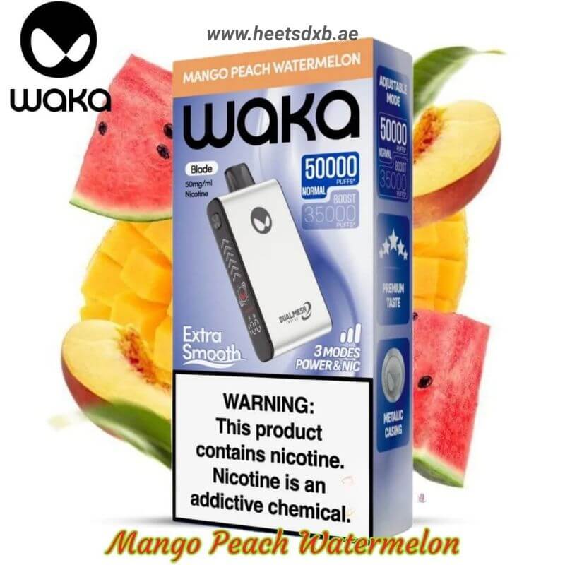 Waka Blade 50000 Puffs Disposable Vape Mango Peach Watermelon