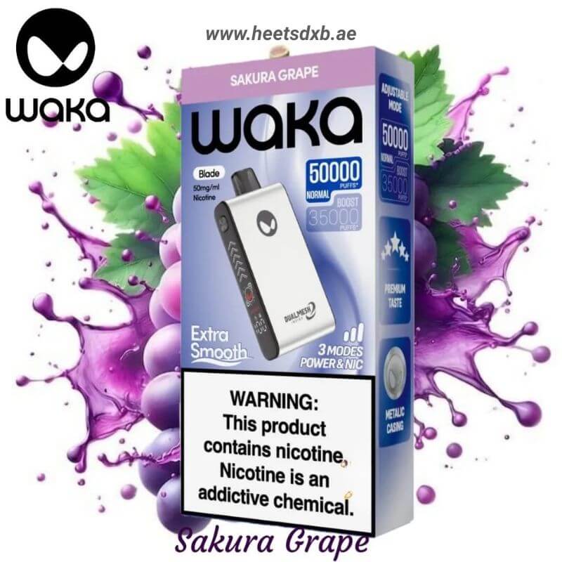 Waka Blade 50000 Puffs Disposable Vape Sakura Grape