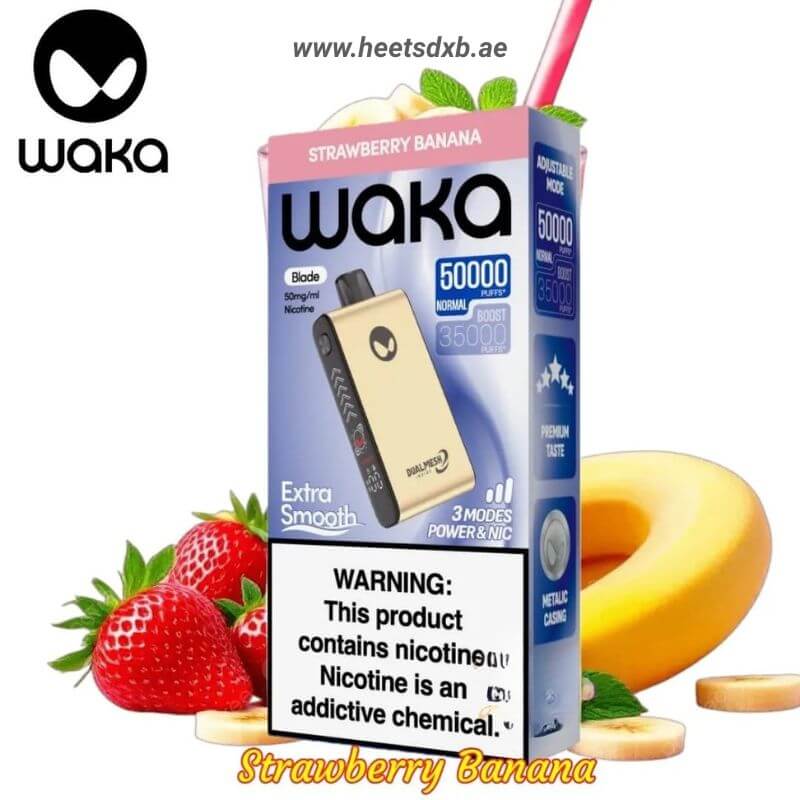 Waka Blade 50000 Puffs Disposable Vape Strawberry Banana