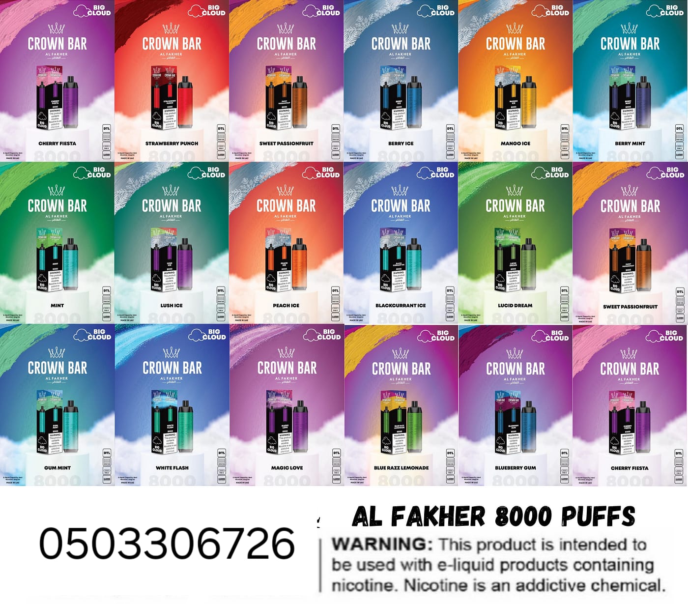 al fakher 8000 puffs