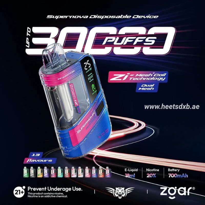 Zgar Supernova 30000 Puffs Disposable Vape 20mg