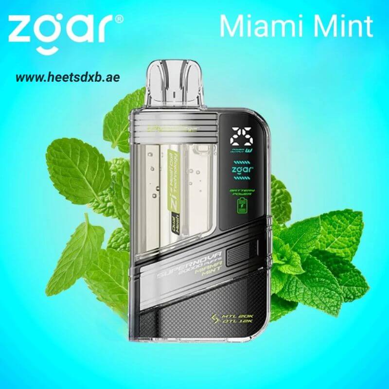 Zgar Supernova 30000 Puffs Disposable Vape 20mg Miami Mint