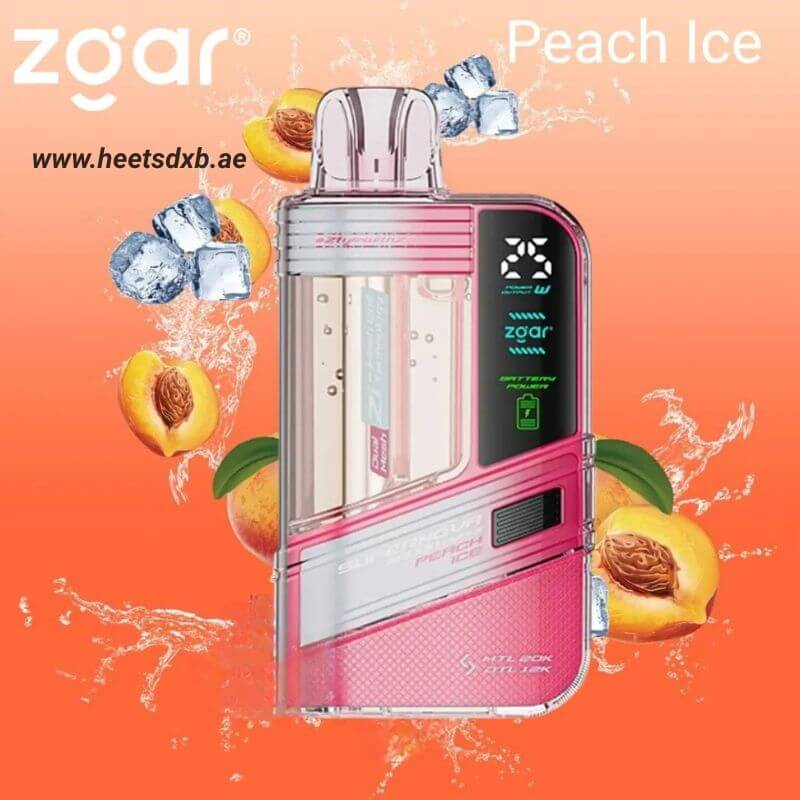 Zgar Supernova 30000 Puffs Disposable Vape 20mg Peach Ice